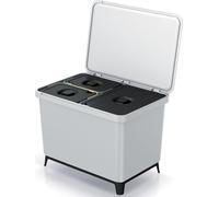 nabbi Poubelle pour déchets triés NKS60W3 43 l - cendres