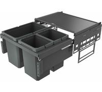 Naber 8013305 Collecteur de déchets Cox® Base 360 S/600-3 sans couvercle anthracite / largeur d'armoire 60 cm