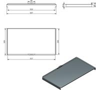 NABER 8013346 Couvercle total 600 mm Cox® anthracite