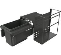 Naber 8013347 Collecteur de déchets Cox® Base Q 360 S/400-1, anthracite, 20 litres, adapté aux systèmes Quooker / largeur d'armoire 60 cm