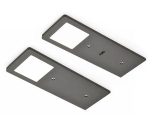 Naber AstraLED SE noir mat, éclairage sous la tablette/niche, set-2, 3000 K blanc chaud 7063335