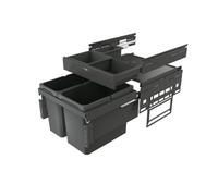 Naber Collecteur de déchets Cox® Base 360 S/500-2 avec Base-Board, anthracite, H 460mm, 8013370