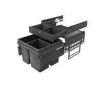Naber Collecteur de déchets Cox® Base 360 S/500-3 avec Base-Board, anthracite, sans couvercle H 460mm 8013371