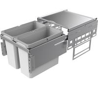 Naber, Cox® Base 1T 450-2. Collecteur de déchets, gris clair, hauteur 360 mm - Poubelles