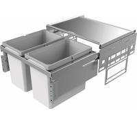 Naber, Cox® Base 1T 600-2. Collecteur de déchets, gris clair, hauteur 360 mm - Poubelles