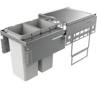 Naber, Cox® Base 2T 400-2. Collecteur de déchets, gris clair, hauteur 460 mm - Poubelles