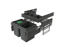 Naber Cox® Base 360 K/600-2 avec Base-Board, collecteur de déchets pour tiroirs à casseroles, avec couvercle anthracite