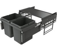 Naber Cox® Base 360 K/600-2, Collecteur de déchets pour tiroirs à casseroles, sans couvercle anthracite, H 360 mm 8013402
