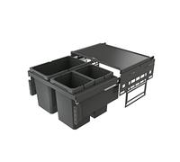 Naber 8013305 Collecteur de déchets Cox® Base 360 S/600-3 sans couvercle anthracite / largeur d'armoire 60 cm