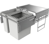 Naber, Cox® Base 39 600-2. collecteur de déchets, gris clair, hauteur 460 mm - poubelles