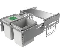 Naber, Cox® Base K1 600-2. collecteur de déchets, m. Biod., gris clair, hauteur 360 mm - Poubelle