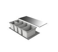 Naber Cox® Box 1T 1000-5. Collecteur de déchets, gris clair. - Poubelle