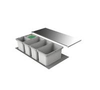 Naber Cox® Box 1T 1000-5 Collecteur de déchets, gris clair. - Poubelle