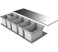 Naber Cox® Box 1T 1200-6. Collecteur de déchets, gris clair. - Poubelle