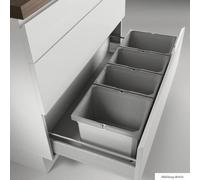 Naber Cox® Box 275 K/1000-4, collecteur de déchets pour tiroirs existants, avec couvercle