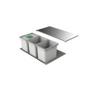 Naber Cox® Box 275 K/800-3, poubelle pour extensions existantes, avec couvercle pour matières organiques