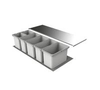 Naber Cox® Box 275 S/1200-6, collecteur de déchets pour tiroirs existants, gris clair