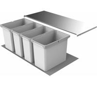 Naber Cox® Box 2T 1000-4. Collecteur de déchets, gris clair. - Poubelle