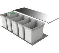 Naber Cox® Box 2T 1200-6. Collecteur de déchets, avec couvercle gris clair. - Poubelle