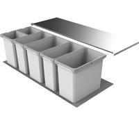 Naber Cox® Box 2T 1200-6. Collecteur de déchets, gris clair. - Poubelle