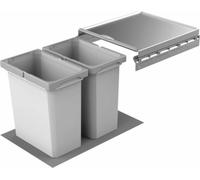 Naber Cox® Box 2T 400-2. Collecteur de déchets, gris clair. - Poubelle