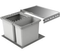 Naber Cox® Box 2T 600-2. Collecteur de déchets, gris clair. - Poubelle