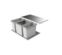 Naber Cox® Box 2T 800-3. Collecteur de déchets, gris clair. - Poubelle