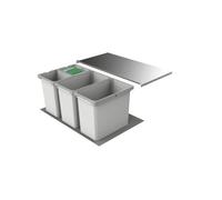 Naber Cox® Box 2T 800-4. Collecteur de déchets, avec couvercle gris clair. - Poubelle