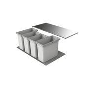 Naber Cox® Box 2T 900-4. Collecteur de déchets, gris clair. - Poubelle