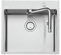 Naber Evier à encastrer Set avec robinetterie Corno Turno 50 Largeur d'armoire 50 cm Acier inox 1041002
