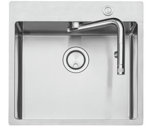 Naber Evier à encastrer Set avec robinetterie Corno Turno 50 Largeur d'armoire 50 cm Acier inox 1041002