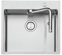 Naber Evier à encastrer Set avec robinetterie Corno Turno 60 Largeur d'armoire 60 cm Acier inoxydable 1041001
