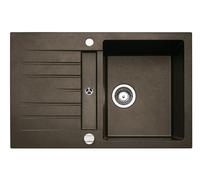 Naber Evier encastré Corto 780 Largeur d'armoire 50 cm Granit espresso 1106042
