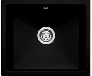 NABER Evier SINGOLI 600 en NERO ASSOLUTO avec excentrique rotatif / Cin-Nagranit / soubassement