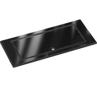 Naber Evoline® BackFlip USB C, éléments de prises de courant encastrés, avec prises de courant de sécurité, à fleur H 5 mm, verre noir 8031188