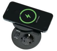 Naber Evoline® Circle80 DisQ, éléments de prises de courant encastrés, avec prise de courant de sécurité, USB A/C 8031115