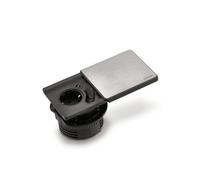 Naber Evoline® Square-USB. couleur acier inoxydable. Elément de prise de courant. simple