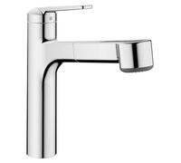 Naber KWC Domo 2 mélangeur de cuisine avec tuyau extractible et douchette haute pression chrome