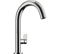 NABER Mitigeur monocommandé Sottile 2 bain en chrome avec bec fixe / Mitigeur de lavabo / haute pression