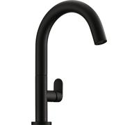 NABER Mitigeur monocommandé Sottile 2 bain en noir mat avec bec fixe / Mitigeur lavabo / haute pression