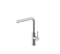 NABER Robinet NAMOR 3 en INOX brossé avec bec fixe orientable / Robinet de cuisine / Mitigeur monocommande