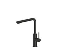 NABER Robinet NAMOR 3 en NOIR MAT avec bec fixe pivotant / Robinet de cuisine / Mitigeur monocommande