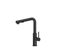 NABER Robinet NAMOR 4 en NOIR MAT avec bec de douche pivotant / Robinet de cuisine / Mitigeur monocommande