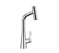NABER Robinet UMORE 2 en chrome avec bec extractible / Robinet de cuisine / Mitigeur monocommande
