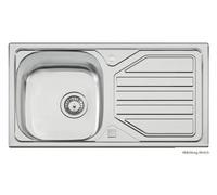 Naber Set d'évier à encastrer Nava 2 inox avec robinet de cuisine Drive 1 chrome haute pression