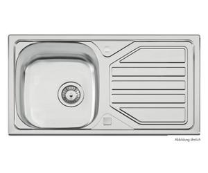 Naber Set d'évier à encastrer Nava 2 inox avec robinet de cuisine Drive 1 chrome haute pression