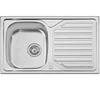 Naber Set d'évier à encastrer Nava 3 inox avec robinet de cuisine Drive 1 chrome haute pression