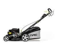NAC LS50-196-HS-ES Tondeuse à gazon à essence à traction, moteur 196cc, démarrage électrique, largeur de coupe 50 cm, idéale pour les jardins moyens à grands.