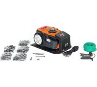 NAC, robot de tonte, batterie Li-Ion 5,0 Ah, 20 V, hauteur de coupe 20-60 mm, largeur de coupe 18 cm, surface de tonte jusqu'à 1500 m², capteurs de collision, d'inclinaison, de levage et de pluie, Blu
