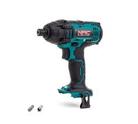 NAC Visseuse à Choc sans Fil 20 V, Couple 250 Nm, sans Batterie ni Chargeur | Visseuse dévisseuse sans fil, compatible 2/4/6 Ah, mandrin 1/4, 0-2800 tr/min, 3600 coups/min, 1,3 kg, LED, aimant, coffrage